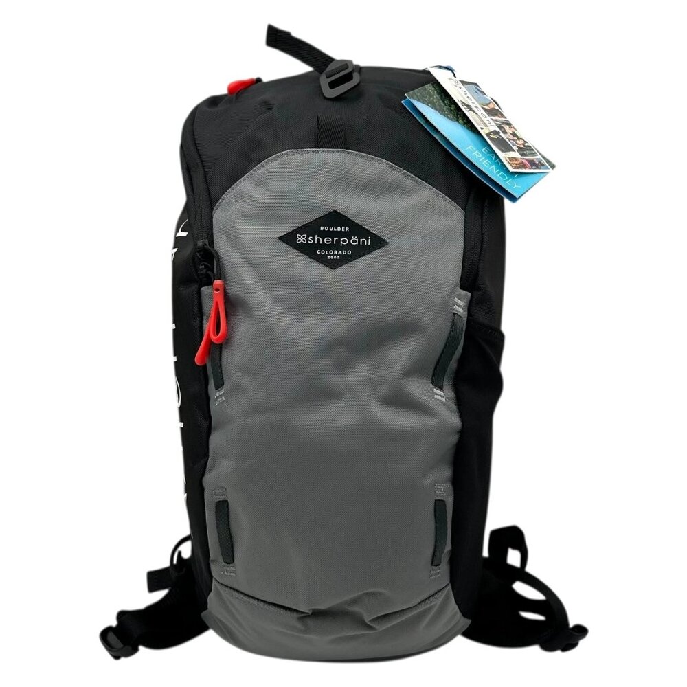 Sherpani Switch 15L Hiking‎ Backpack Stone Black/Grey Recycled Eco Travel Bag